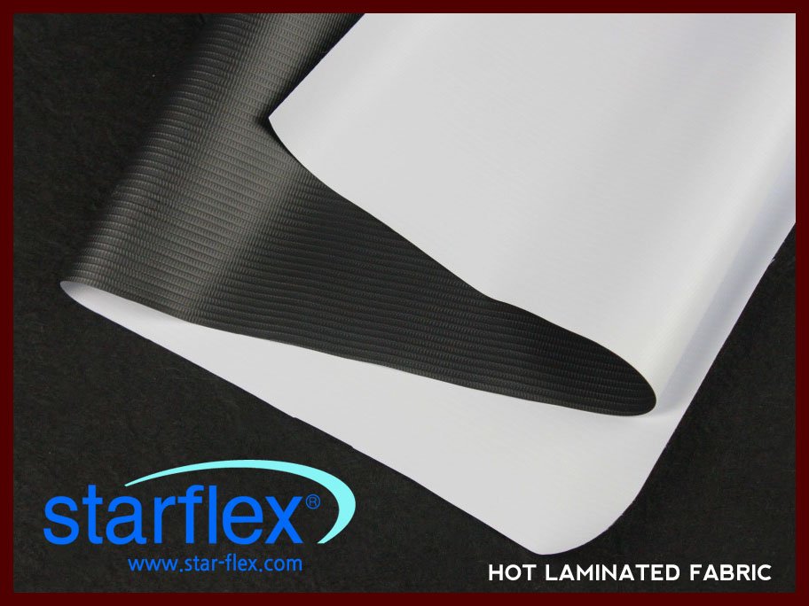 STAR 3 Feet Hot Laminated Fabric 300 GSM Front Lit Black Back